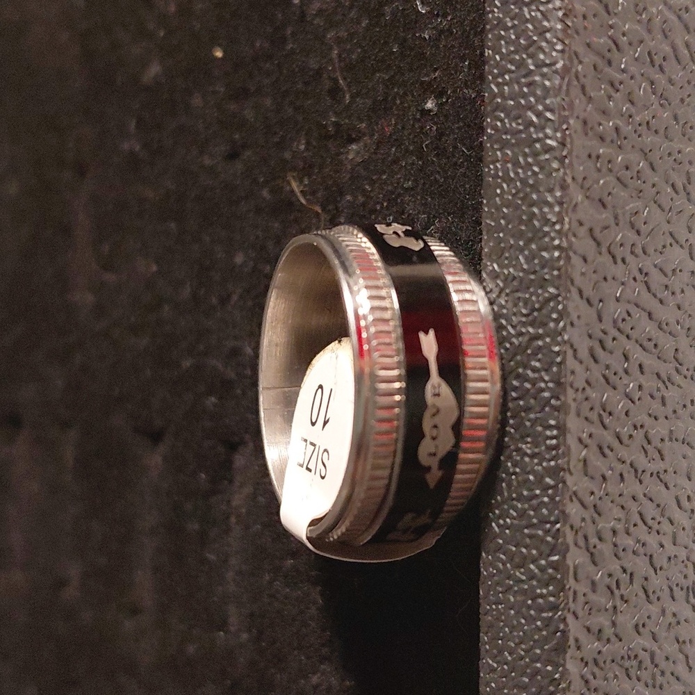 Stainless Steel Men Ring Size 10